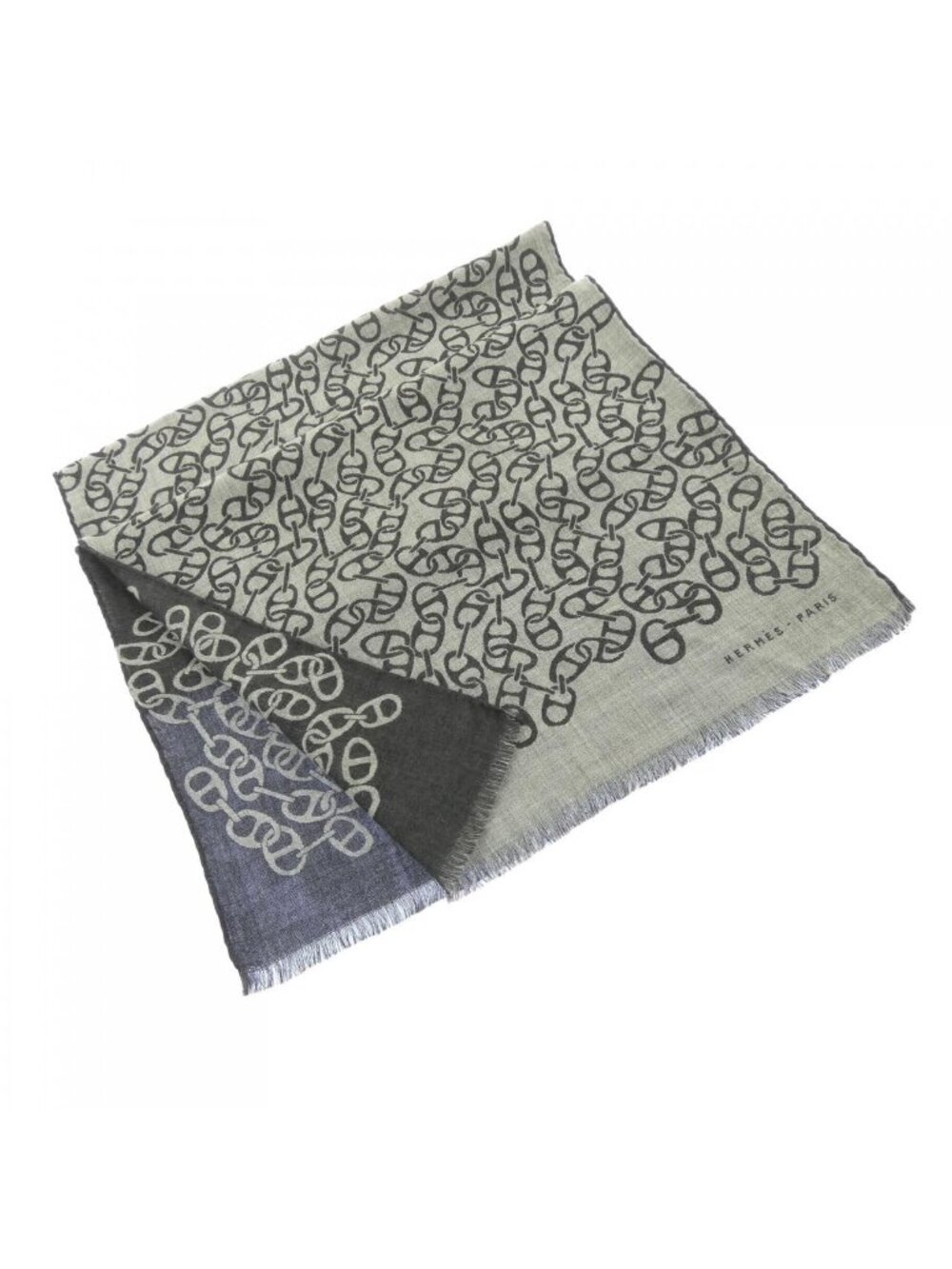 Hermes Stole Scarf Gray